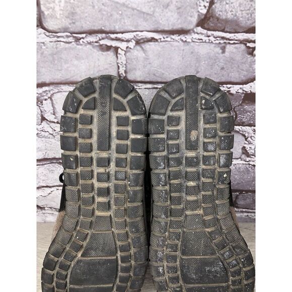Prada Tan Suede Green Mesh Black Lace Up Casual Hiking Shoes Men Sz 7.5M US/41EU
